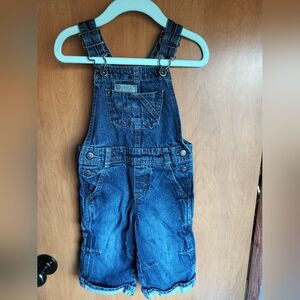 OshKosh Classic Blue Denim Y2K Style Carpenter Overalls Baby Boy 12M